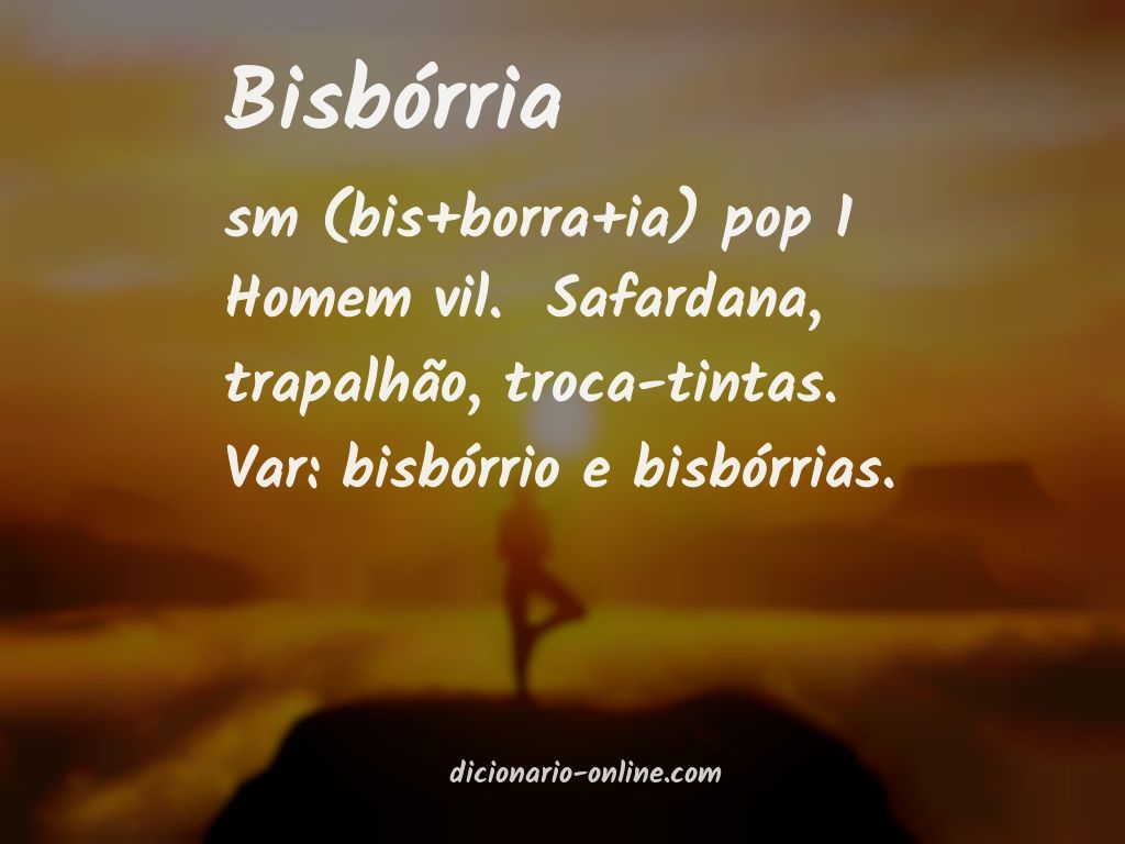 Significado de bisbórria