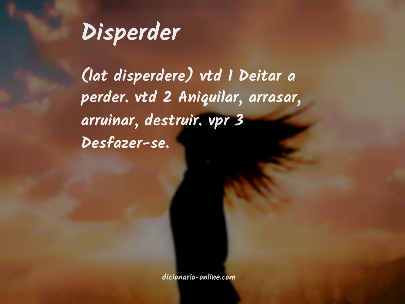 Significado de disperder