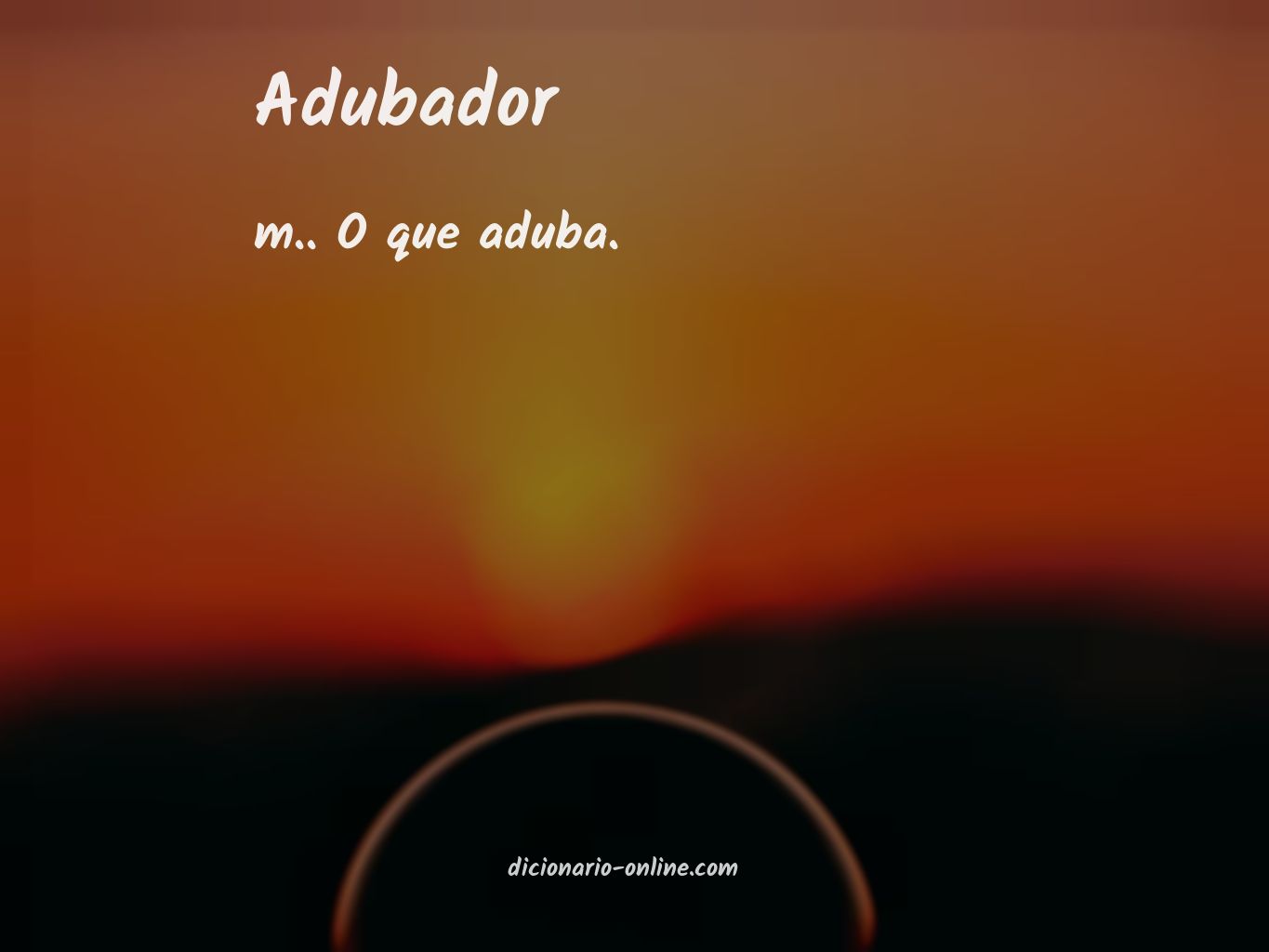 Significado de adubador