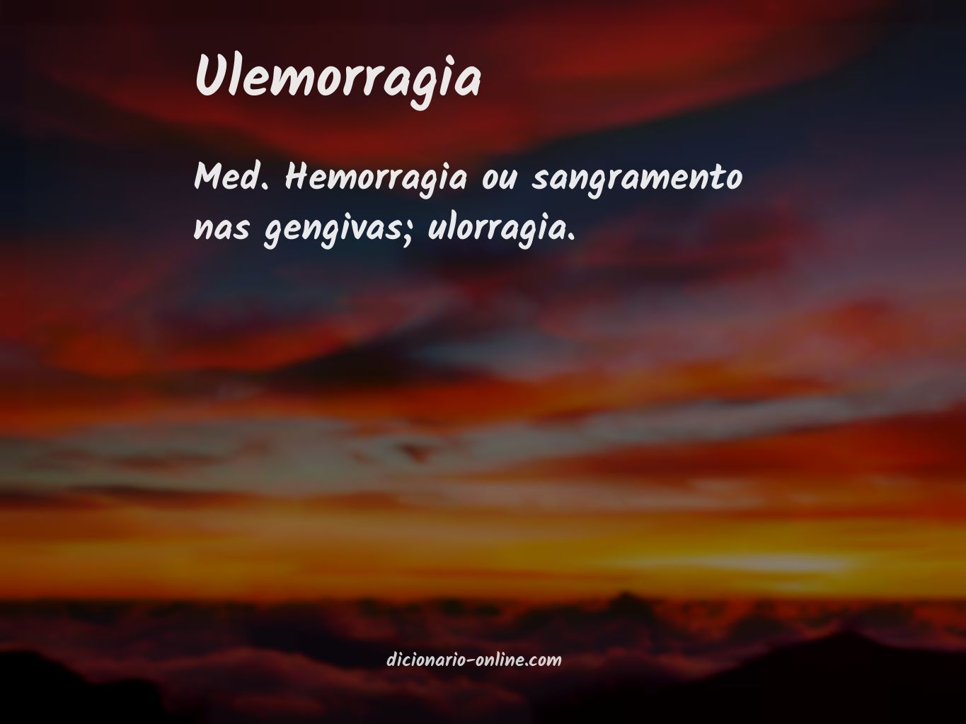 Significado de ulemorragia