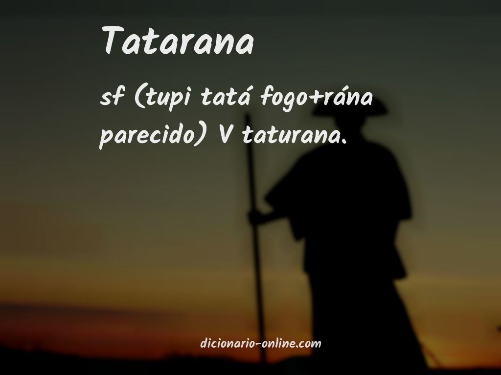 Significado de tatarana