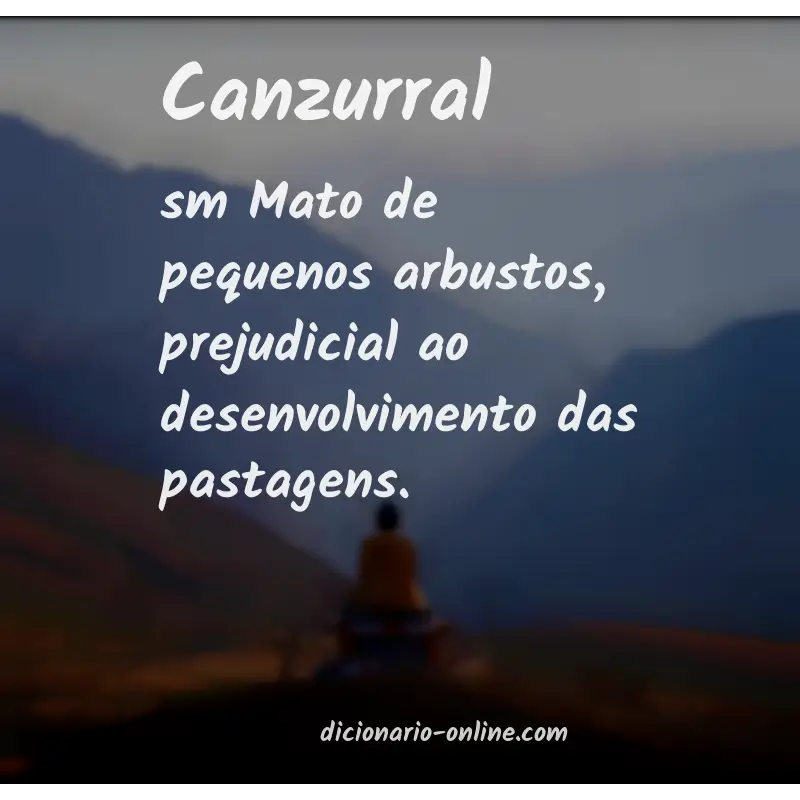 Significado de canzurral
