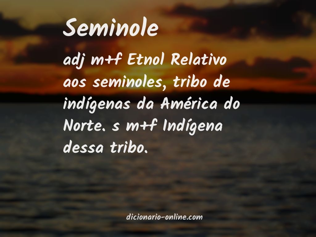 Significado de seminole