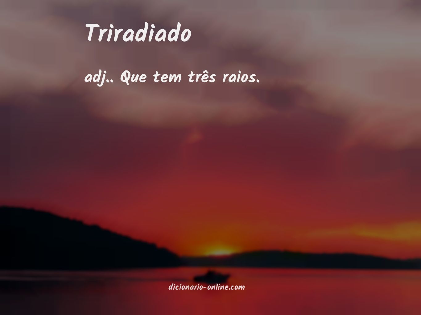 Significado de triradiado