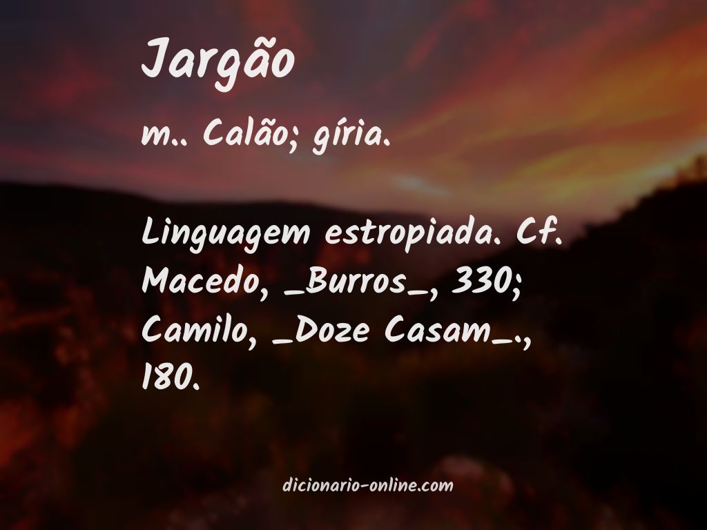 Significado de jargão