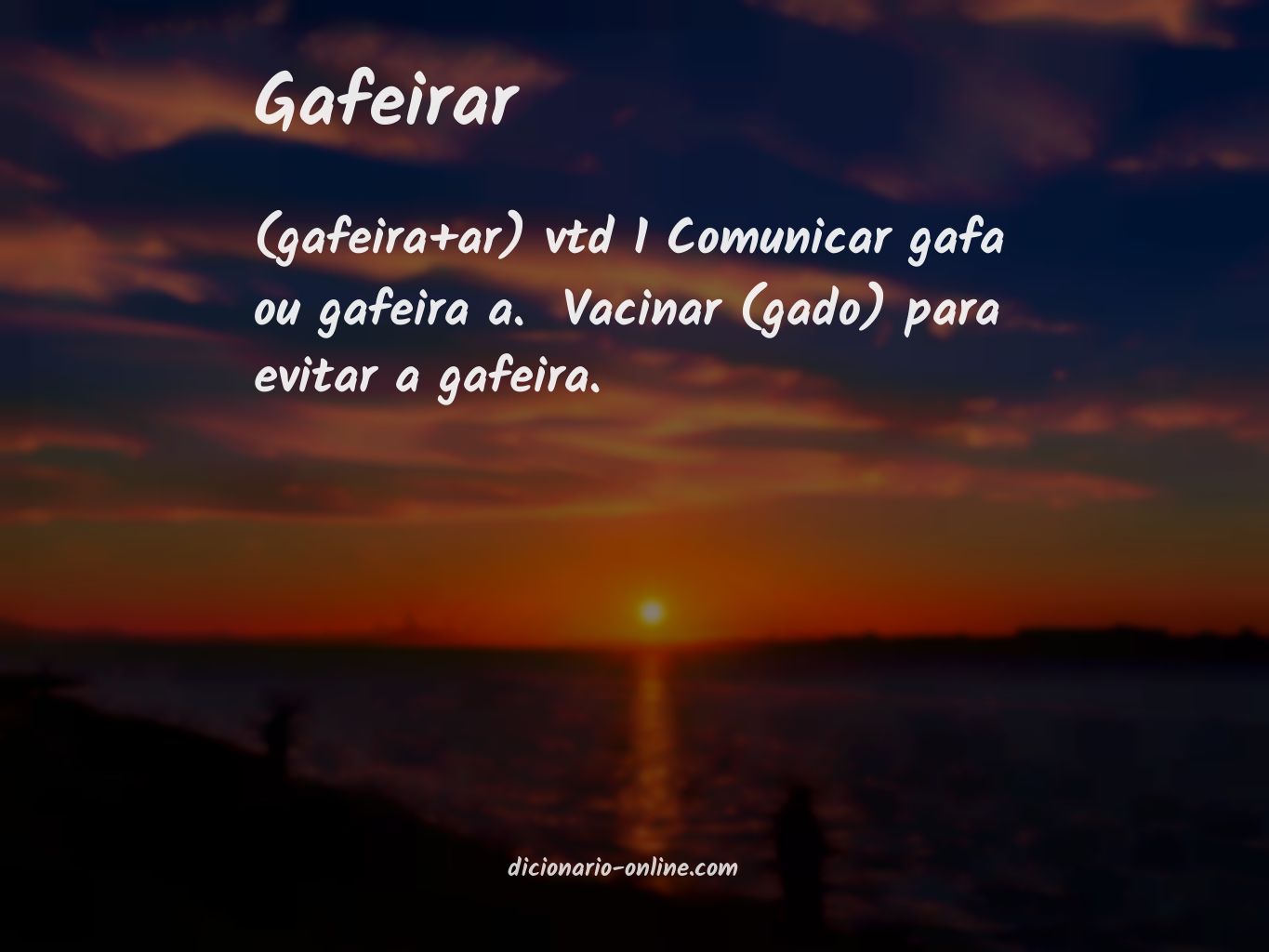 Significado de gafeirar