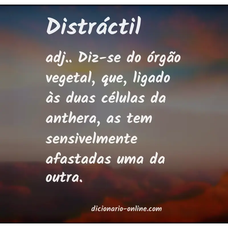 Significado de distráctil