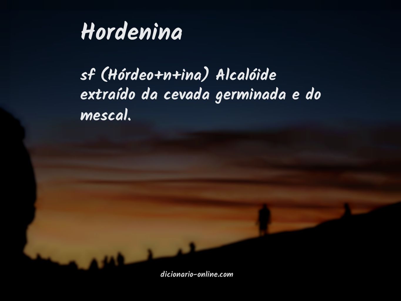 Significado de hordenina