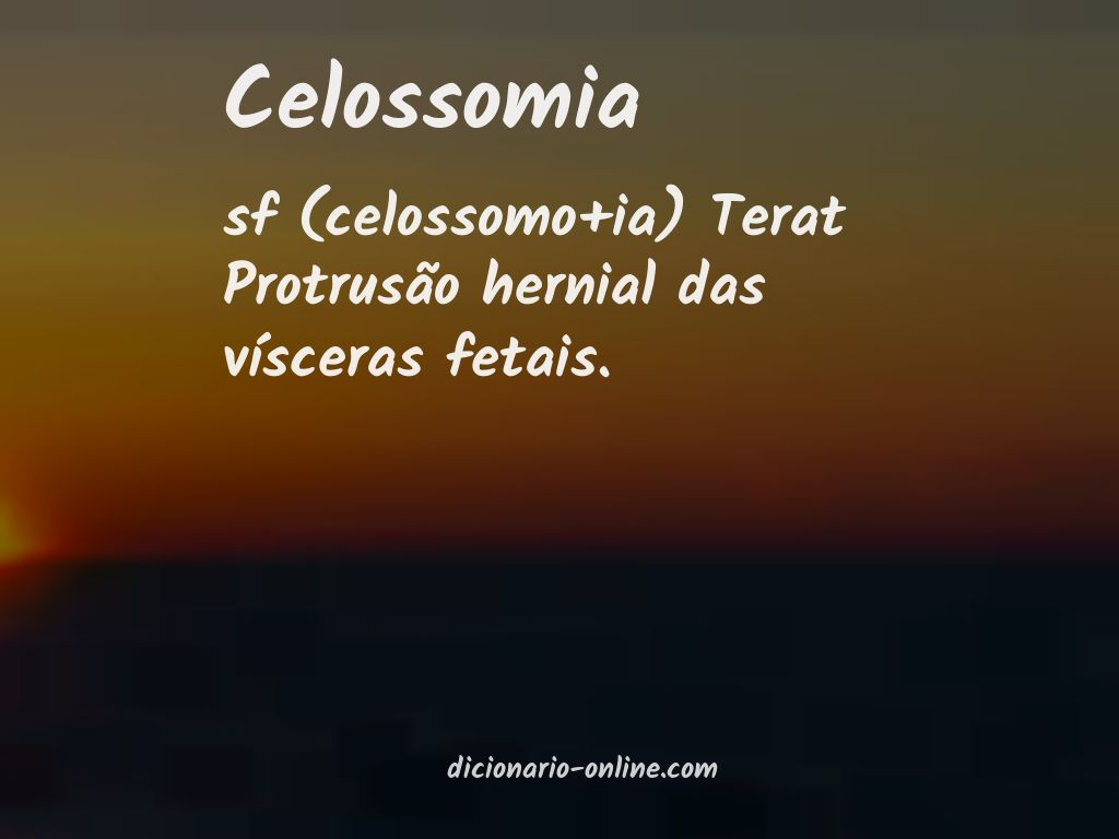 Significado de celossomia