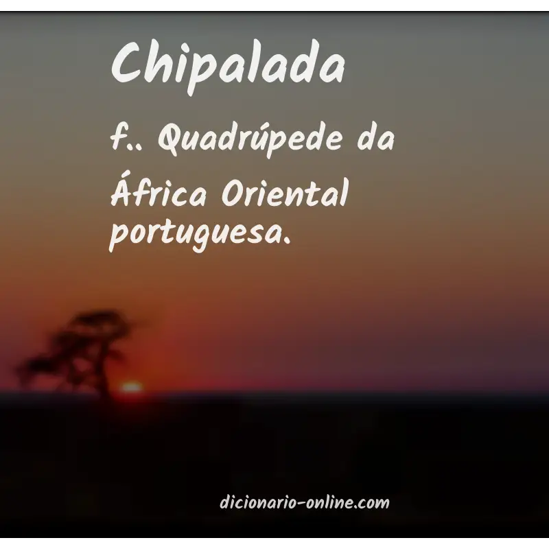 Significado de chipalada
