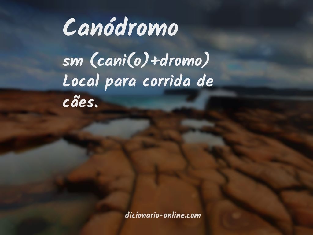 Significado de canódromo