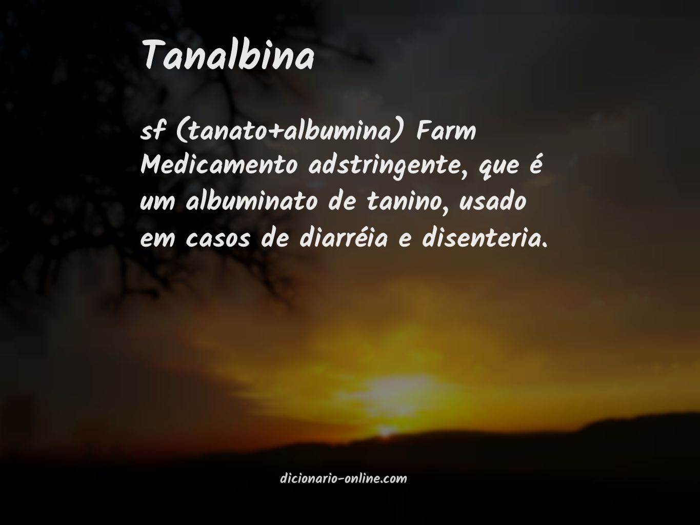 Significado de tanalbina