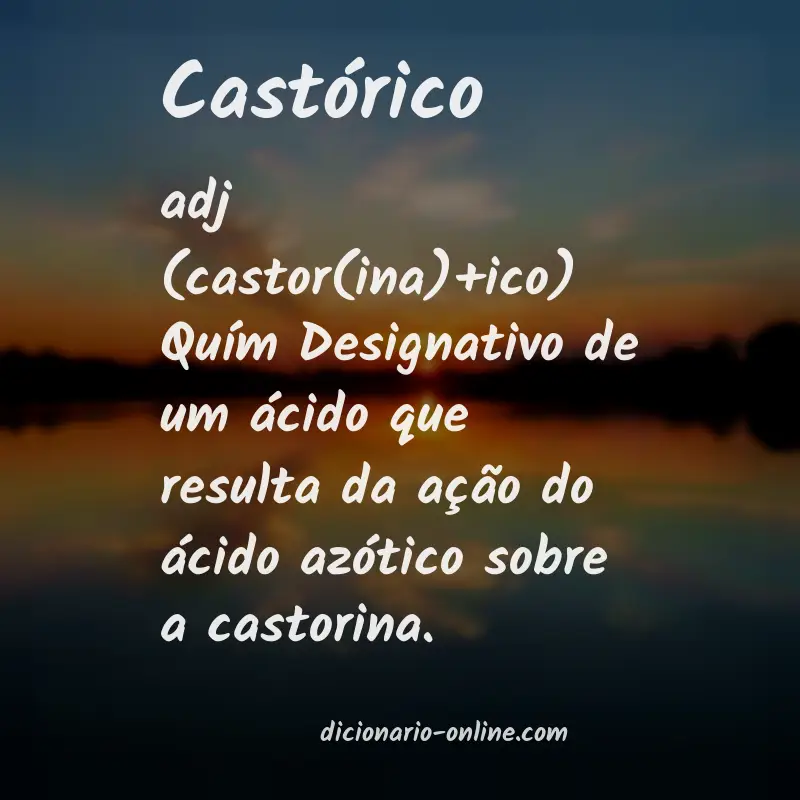 Significado de castórico