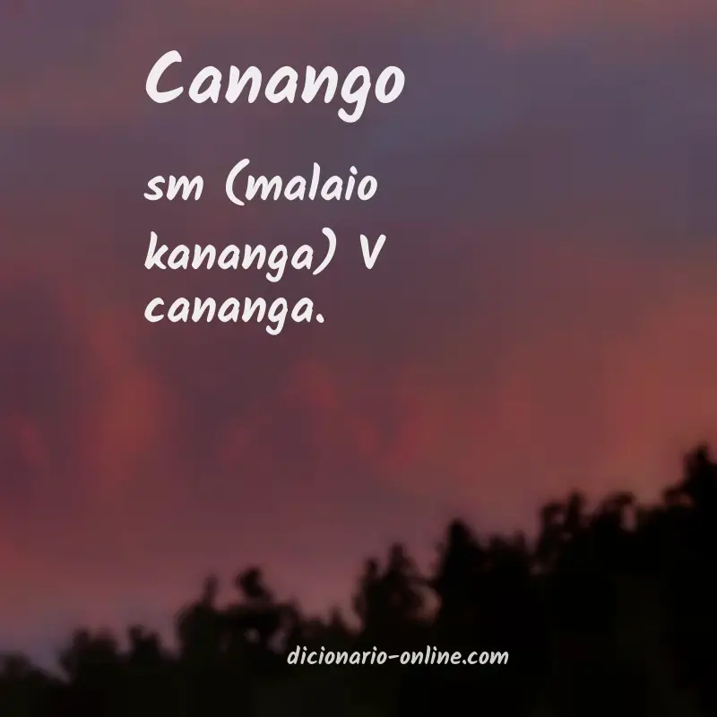 Significado de canango