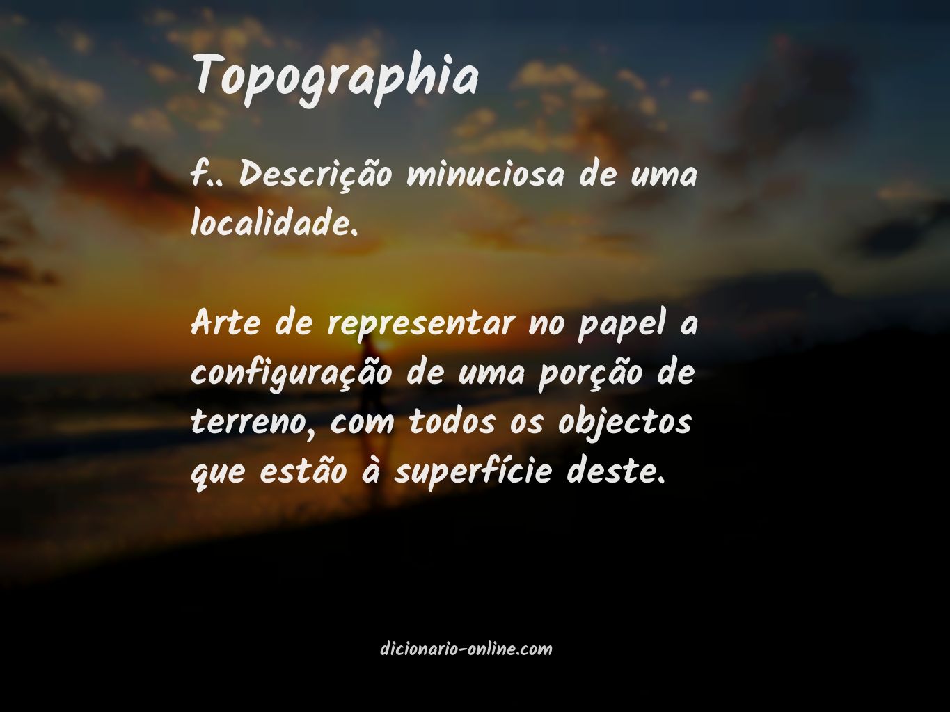 Significado de topographia