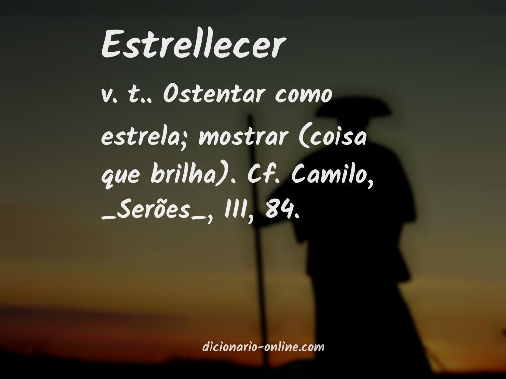 Significado de estrellecer