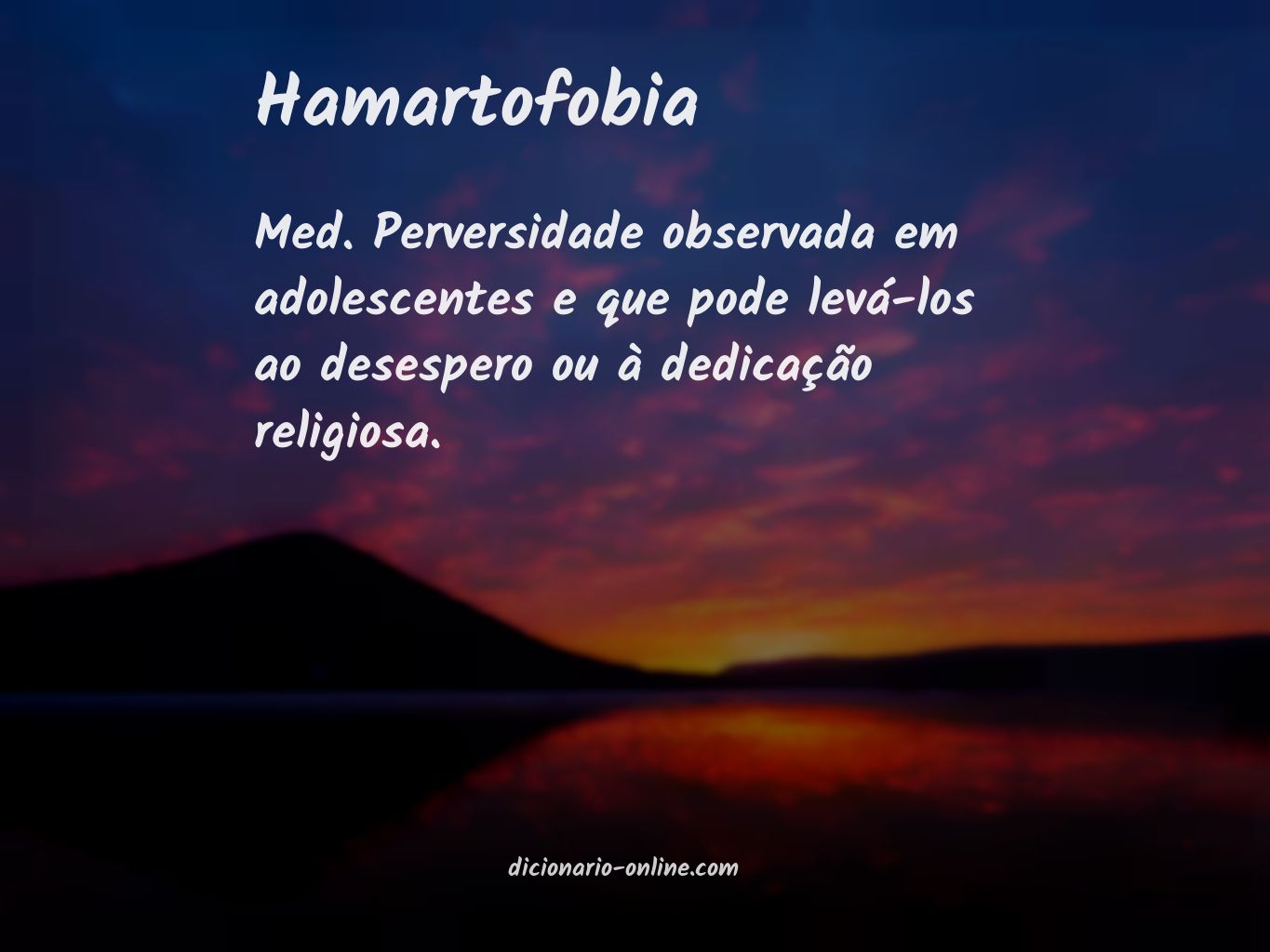 Significado de hamartofobia