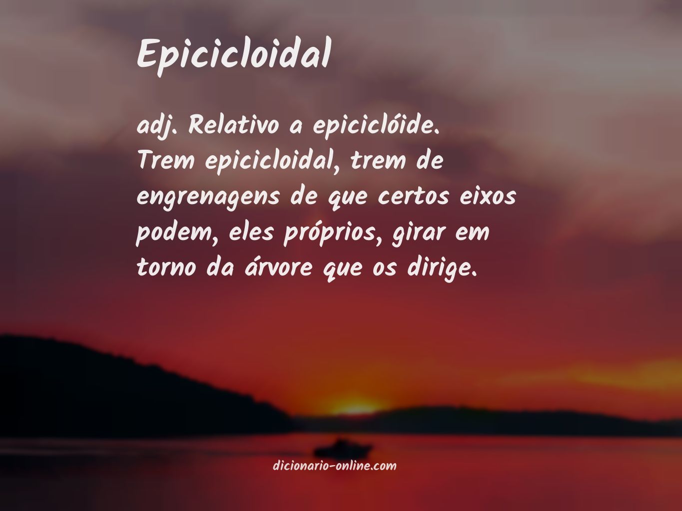 Significado de epicicloidal