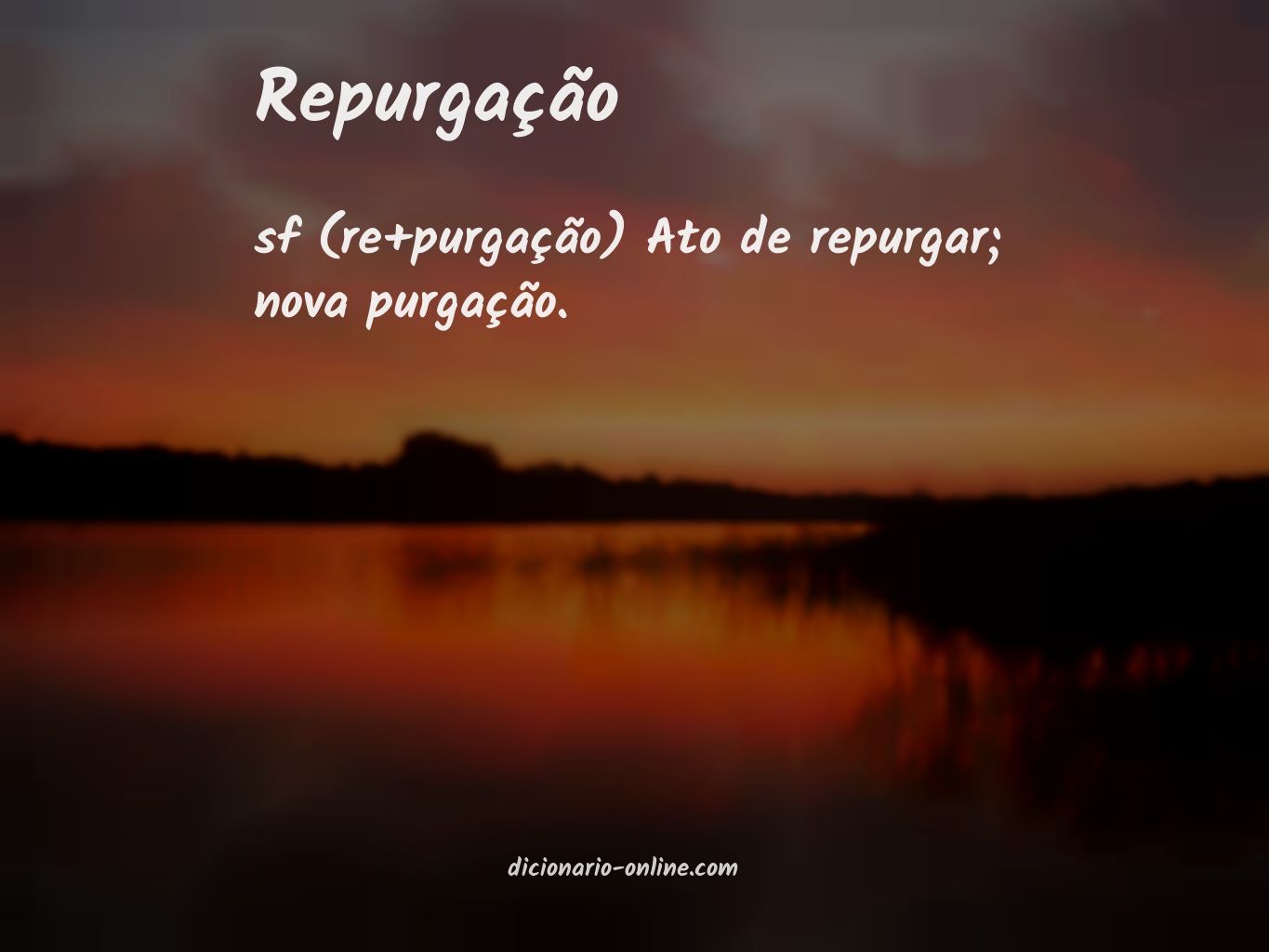 Significado de repurgação