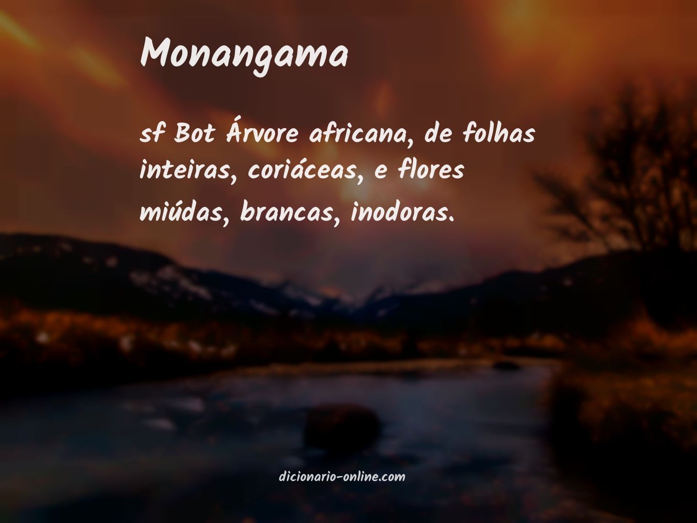 Significado de monangama