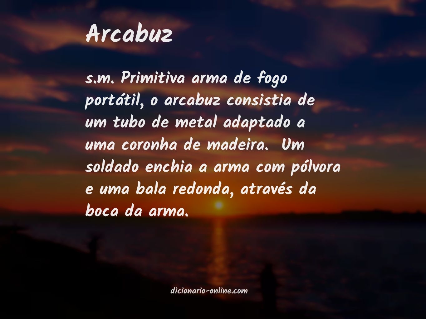 Significado de arcabuz