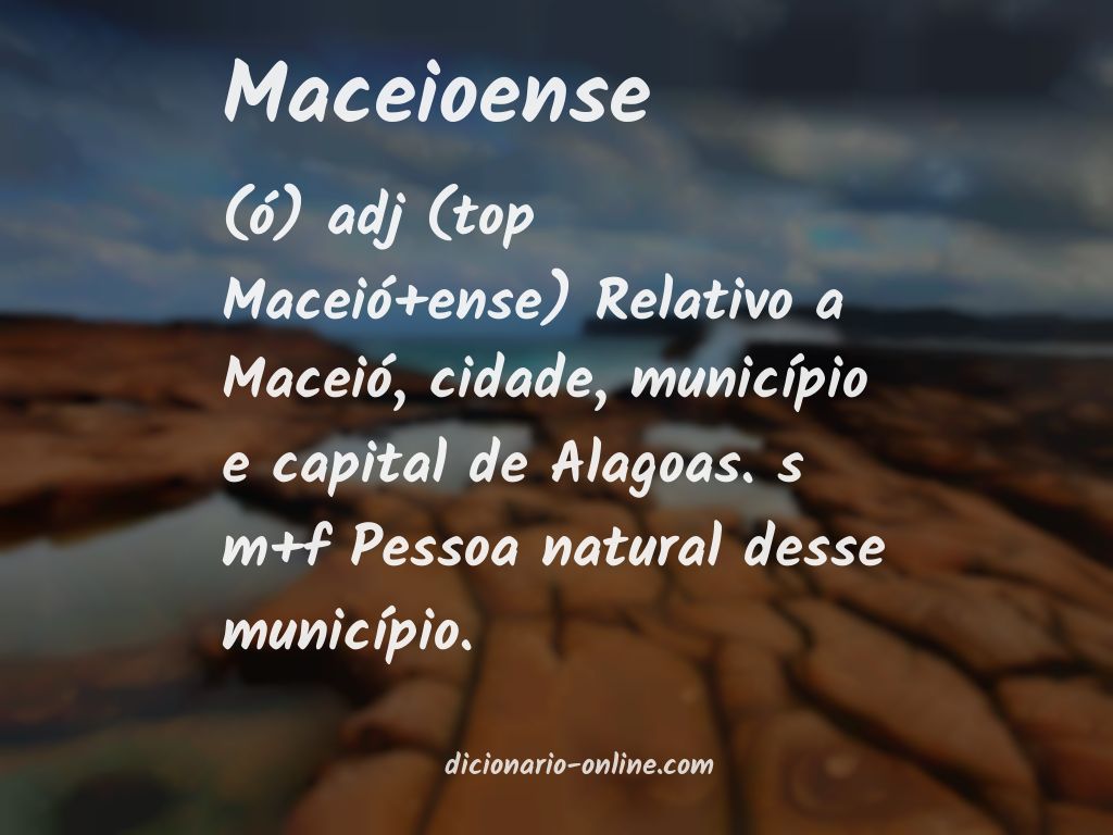 Significado de maceioense