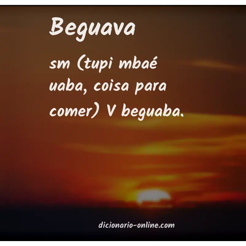 Significado de beguava