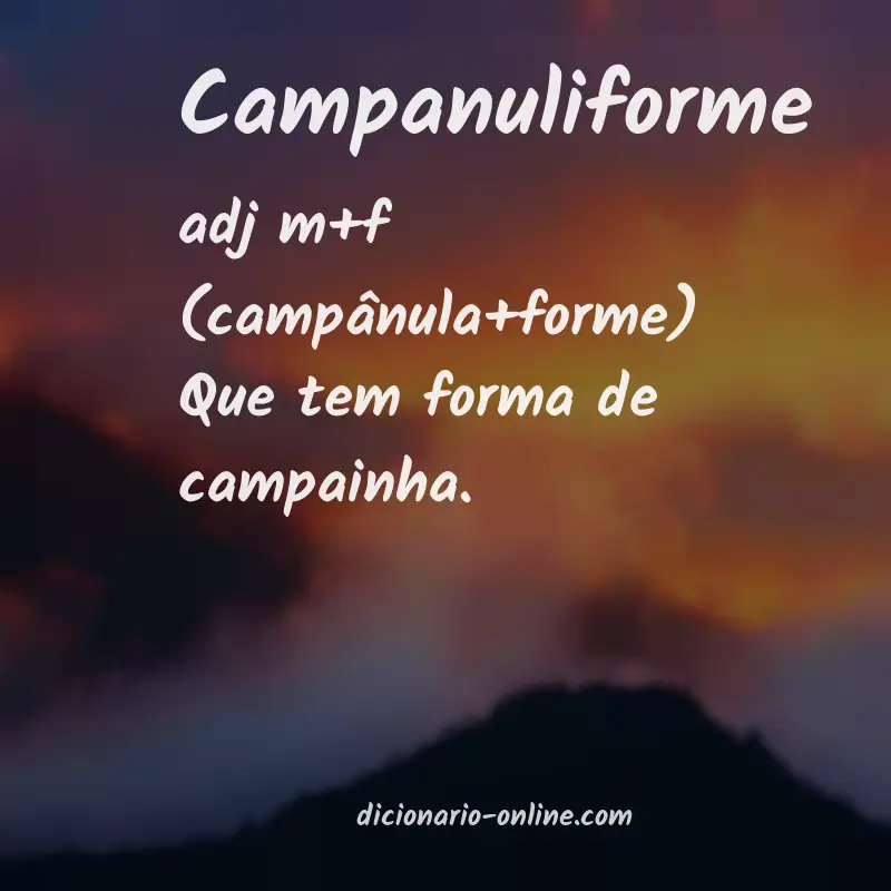 Significado de campanuliforme