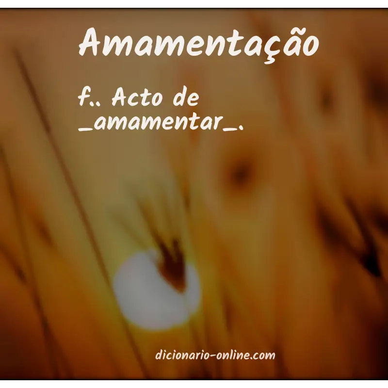 Significado de amamentação