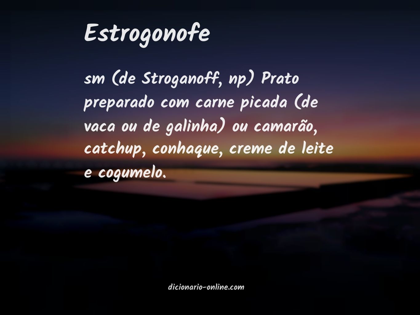 Significado de estrogonofe