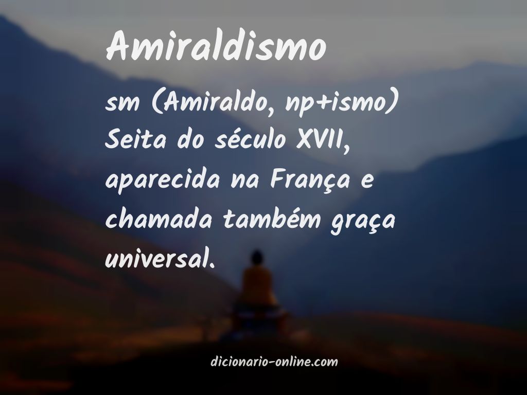 Significado de amiraldismo