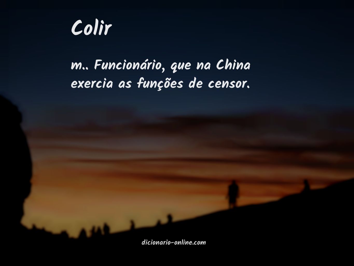 Significado de colir