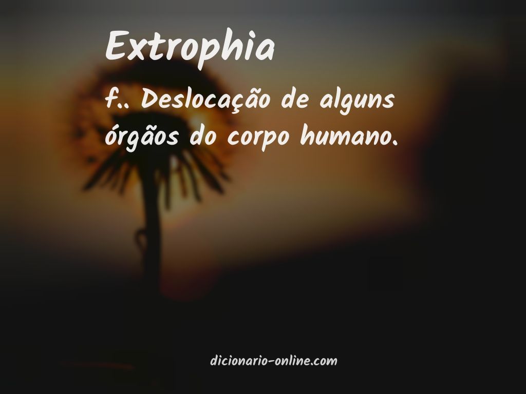 Significado de extrophia