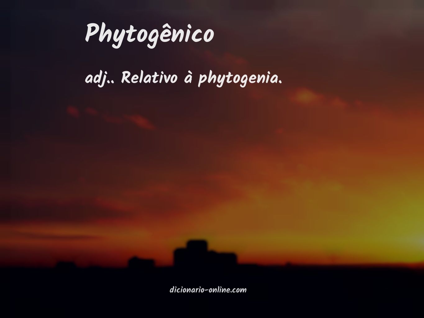 Significado de phytogênico