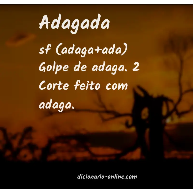 Significado de adagada