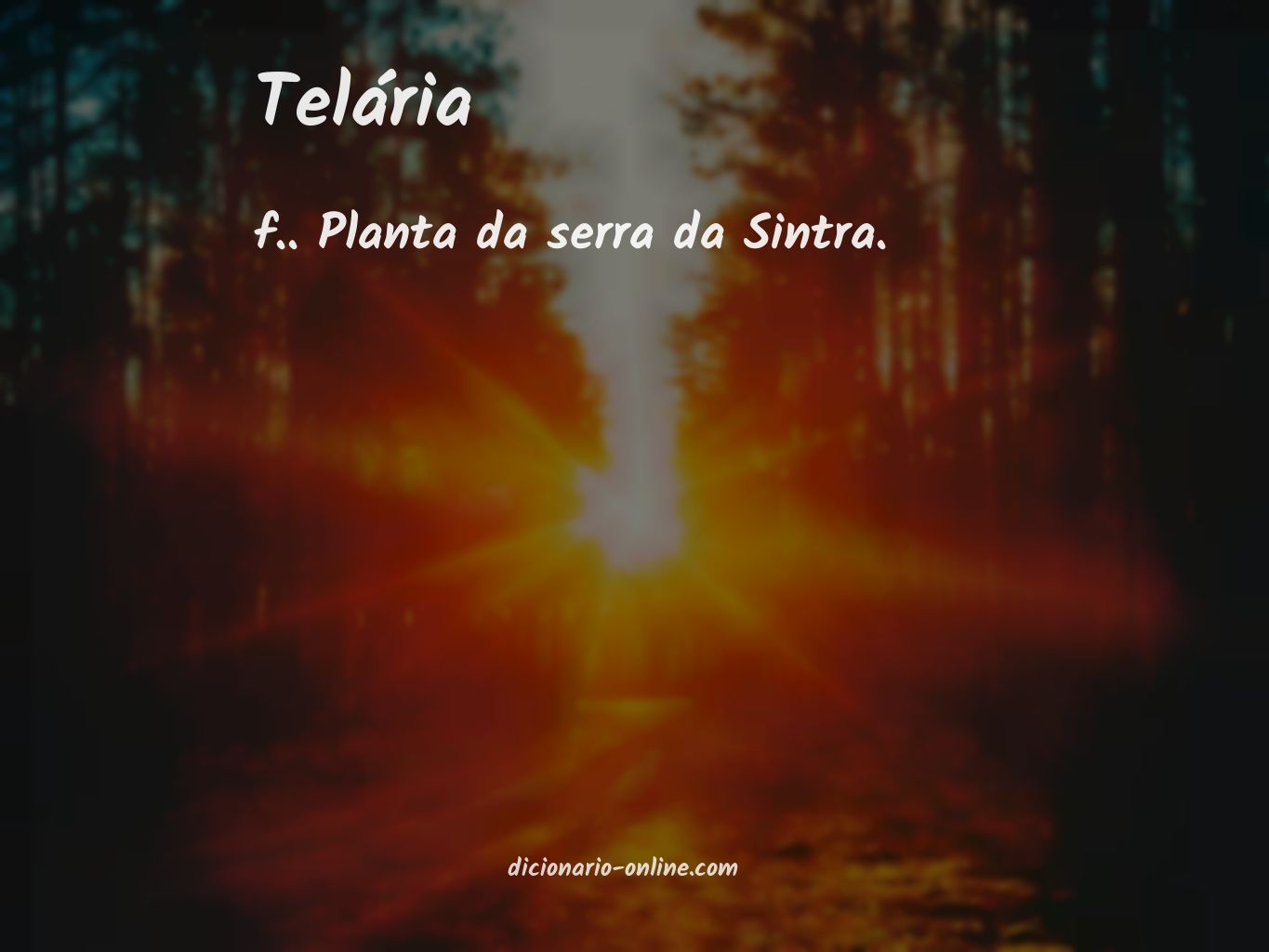 Significado de telária