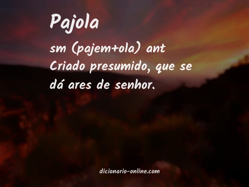 Significado de pajola