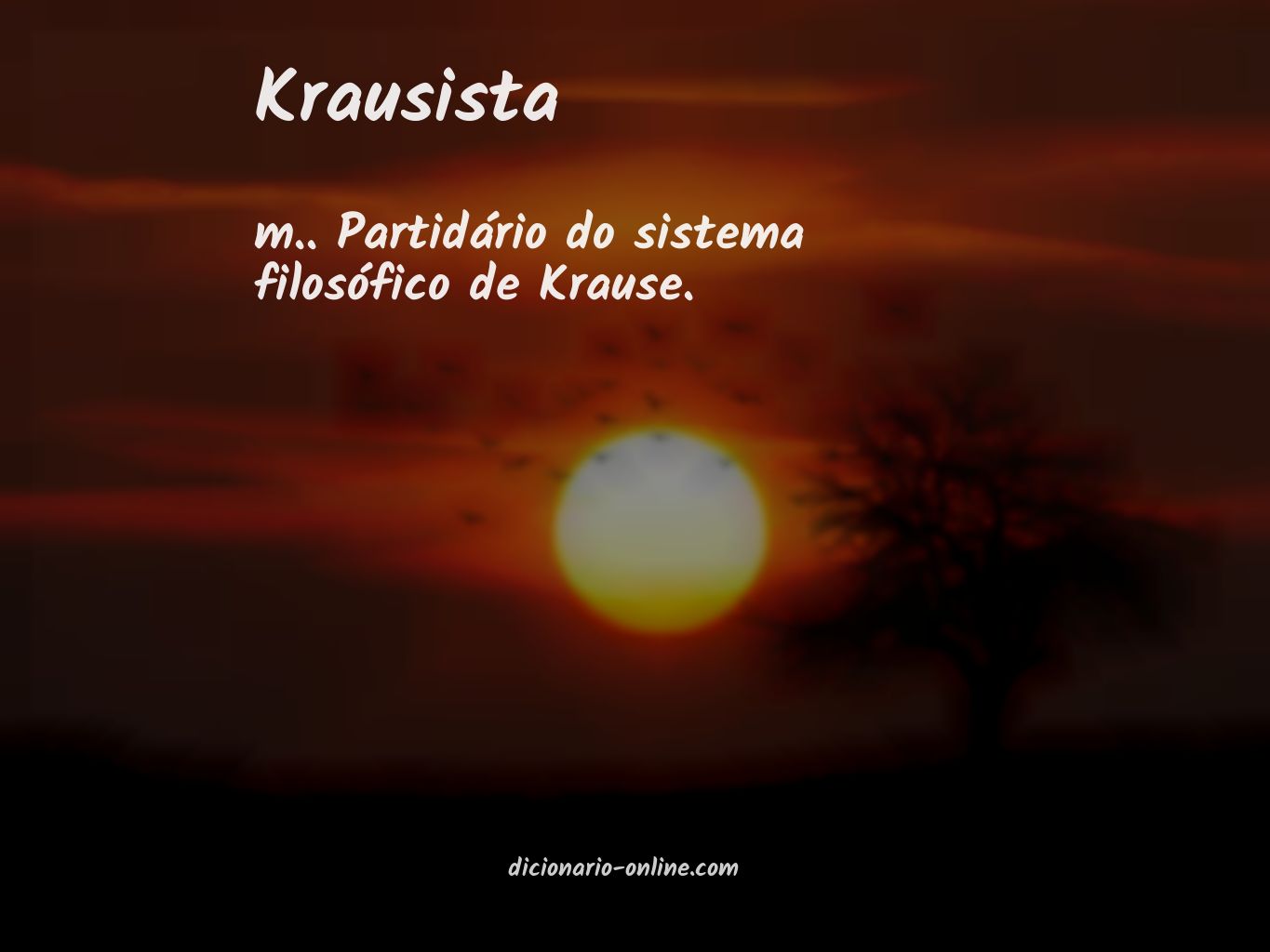 Significado de krausista