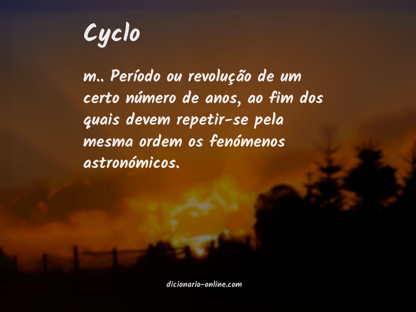 Significado de cyclo