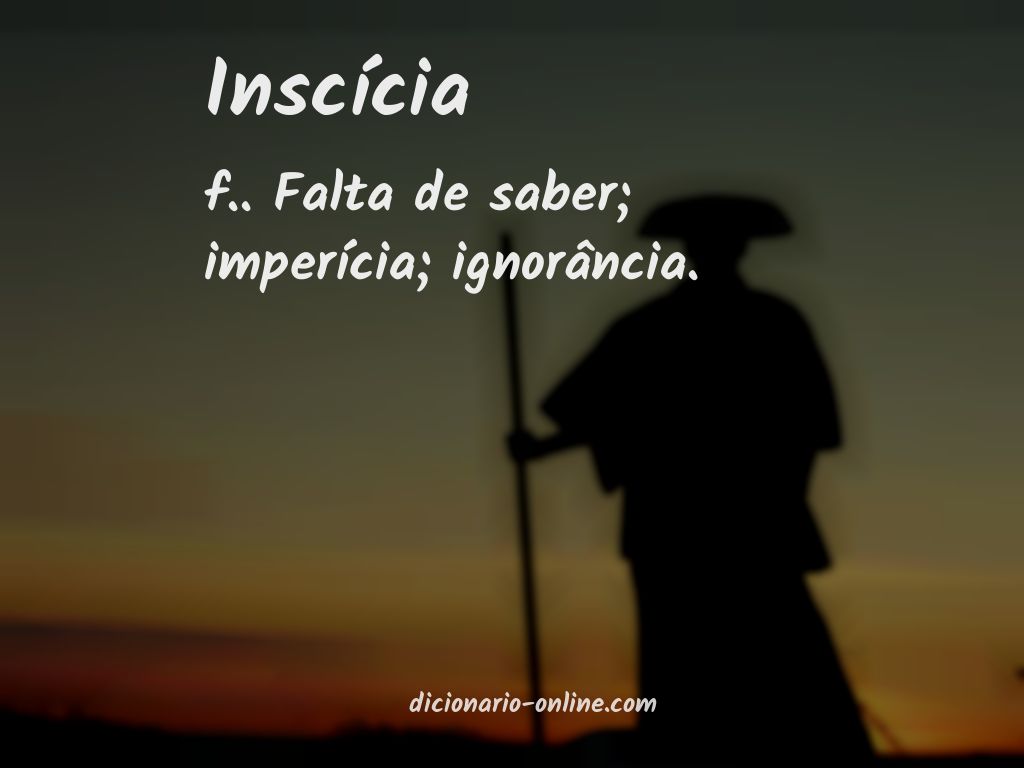 Significado de inscícia