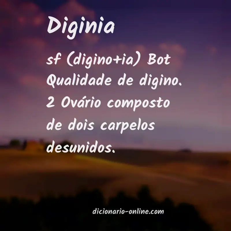 Significado de diginia