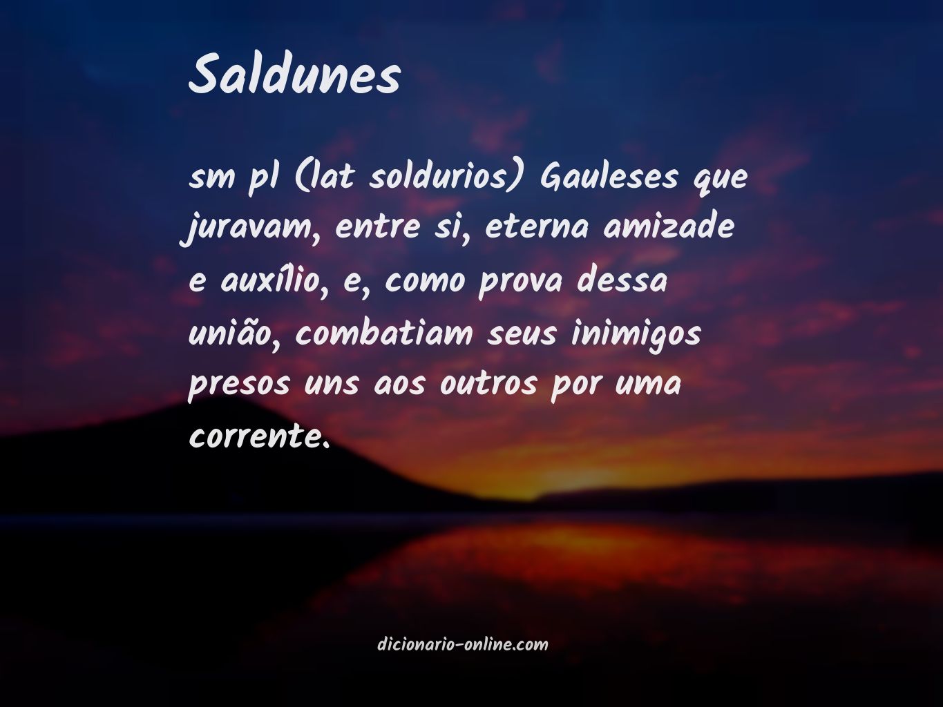 Significado de saldunes