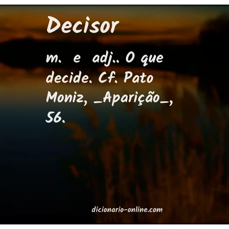 Significado de decisor