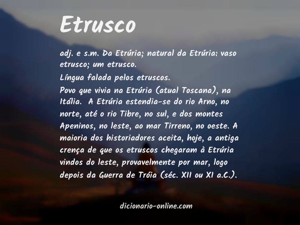 Significado de etrusco