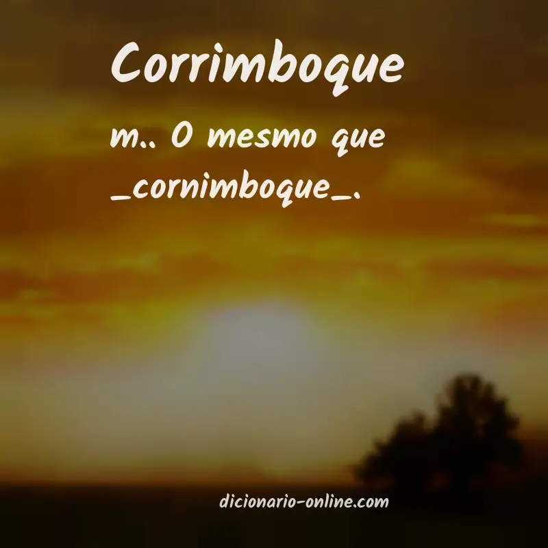 Significado de corrimboque