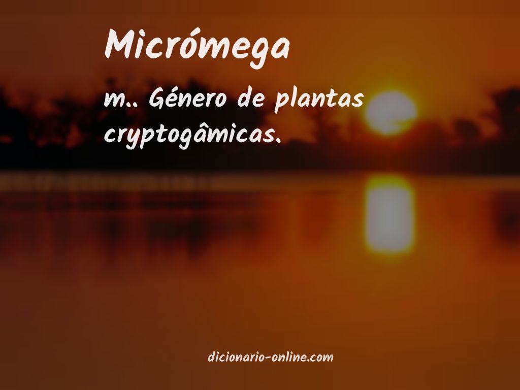 Significado de micrómega