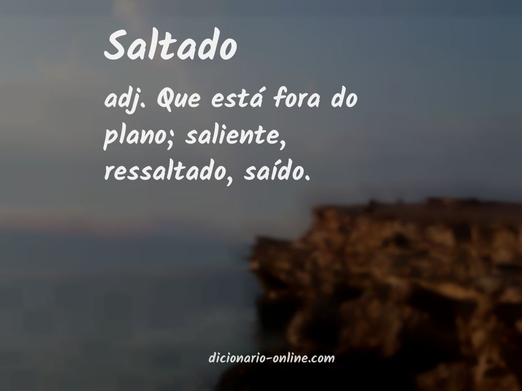 Significado de saltado