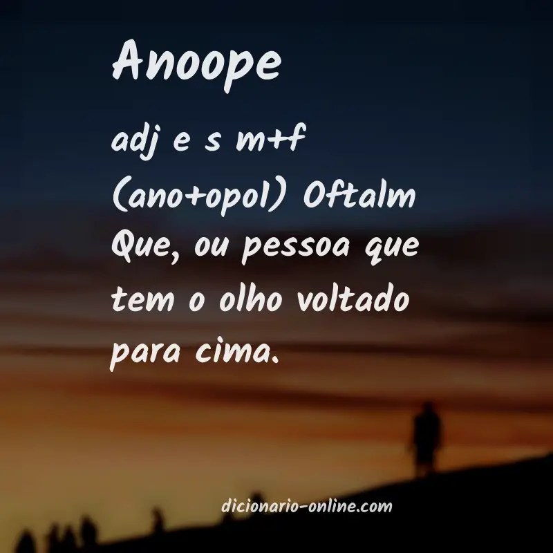 Significado de anoope