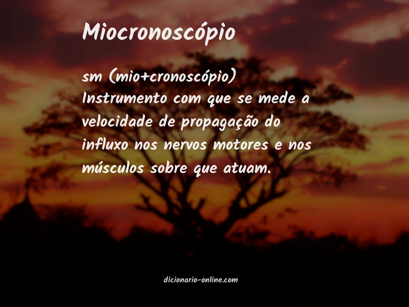 Significado de miocronoscópio