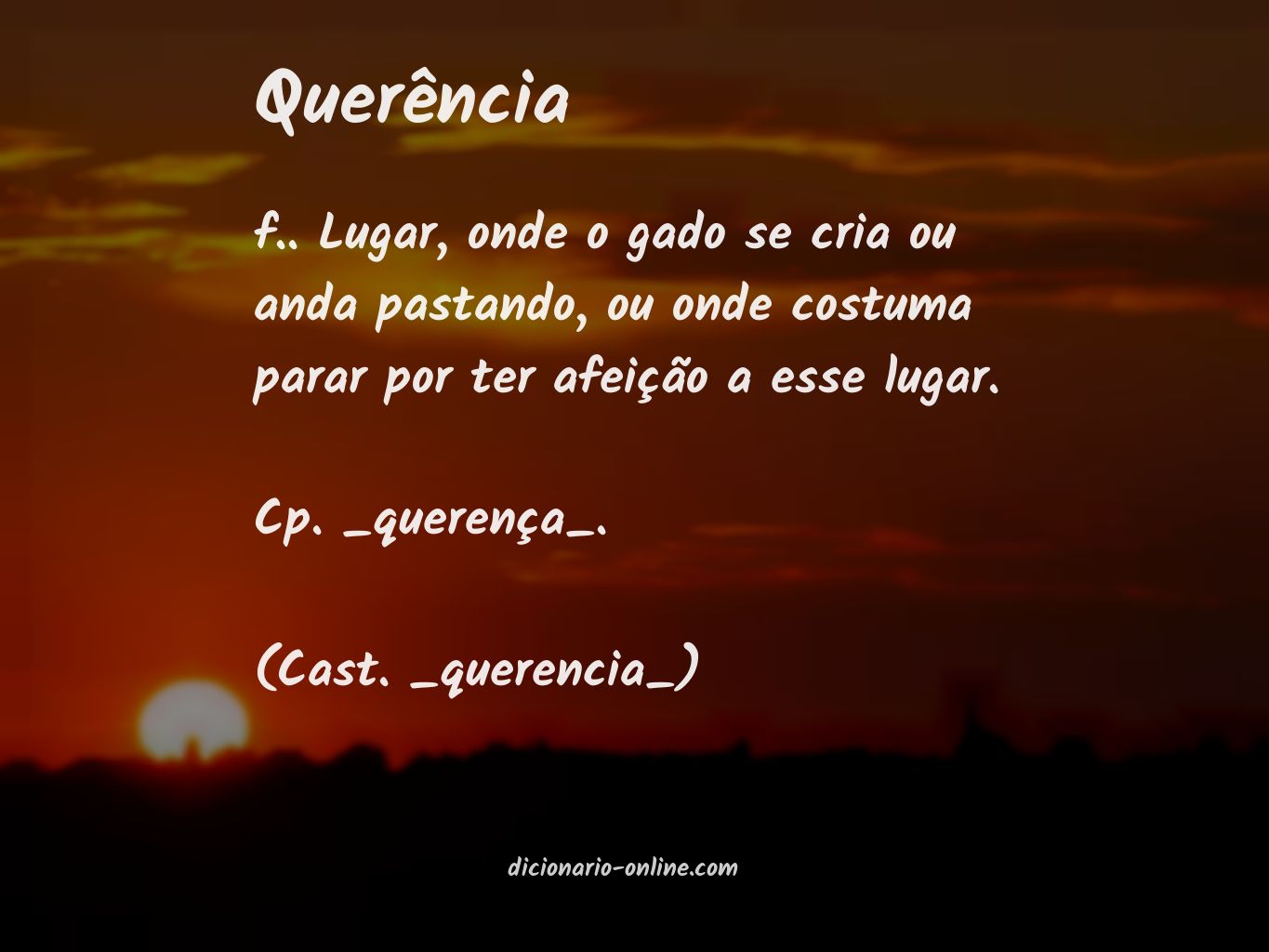 Significado de querência